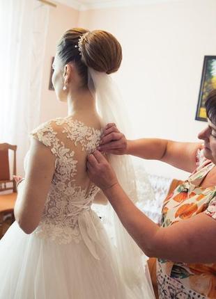 Весільна сукня.свадебне плати.фата2 фото