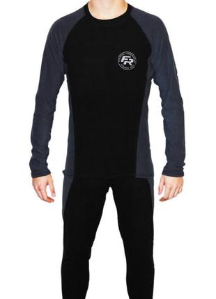 Термобілизна fishing roi мікро-фліс (сіро-чорне) m