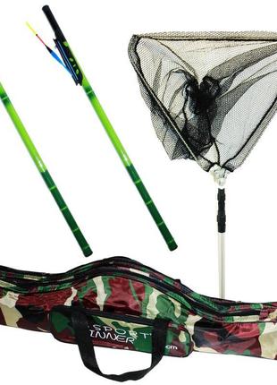 Набір рибальський №2 2 вудки з оснащенням+підсаку