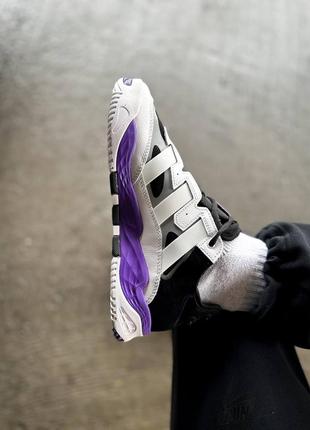 Кросівки чоловічі адідас adidas niteball "white purple6 фото