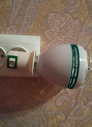 Диско-лампа led mini party light+перехідник в розетку4 фото