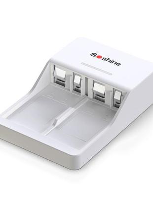 Зарядний пристрій soshine v1(fe), li-ion/lifepo4/nimh крона, l...