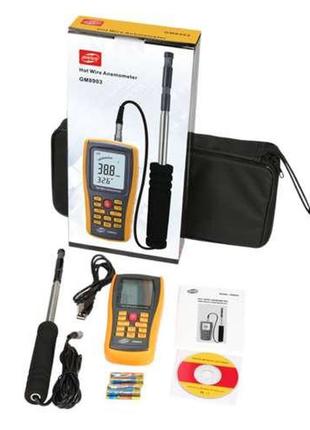 Анемометр usb (0,3~30 м/с) benetech gm8903