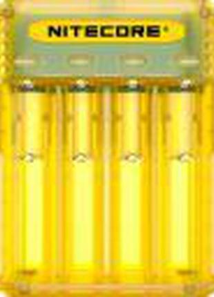 Універсальний зарядний пристрій nitecore q4 жовте li-ion/imr 2...