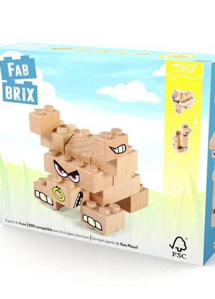 Дерев'яний конструктор fabbrix jg 1802 farm animals сільського...