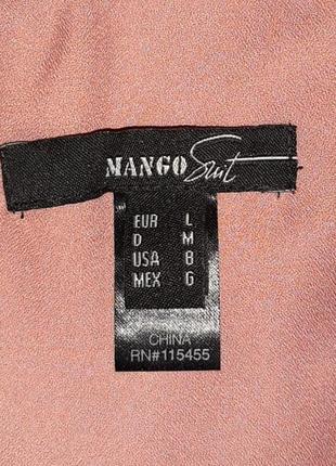 💥1+1=3 нарядное праздничное розовое платье платье плиссе на одно плечо mango, размер 46-486 фото