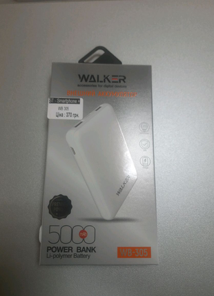 Power bank walker wb-305 5000mah li-pol 2xusb 1xusb type-c 2.1 a