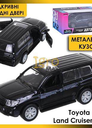 Металева колекційна машинка toyota land cruiser 200, іграшкова...