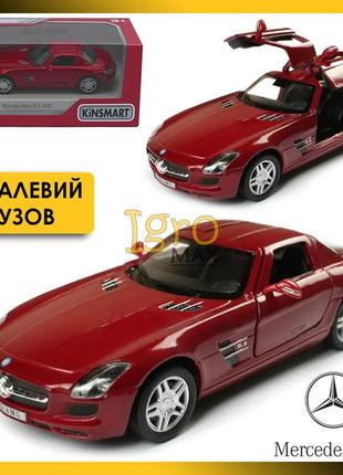 Металева машинка mercedes-benz sls amg, колекційна модель ігра...