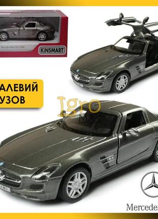 Металева машинка mercedes-benz sls amg, колекційна модель ігра...