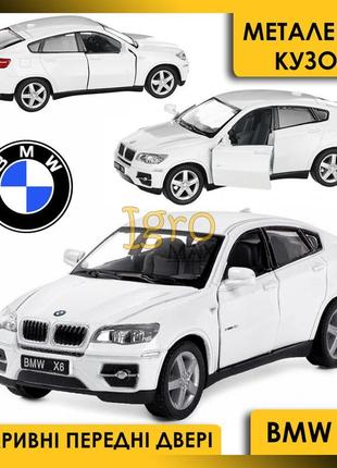 Металева колекційна машинка bmw x6, дитяча залізна іграшкова м...1 фото