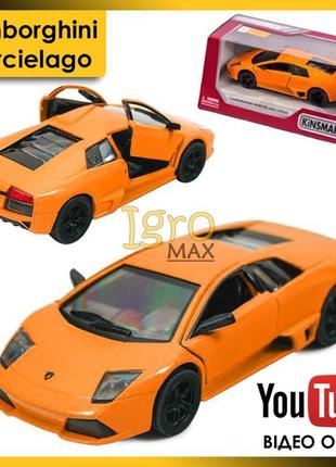 Металева машинка lamborghini murcielago kt5317w, дитяча колекц...