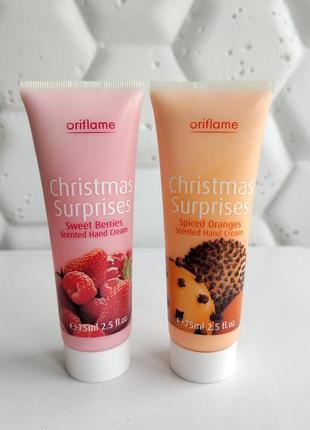 Крем для рук с ягодами апельсином орифлейм oriflame christmas surprises1 фото