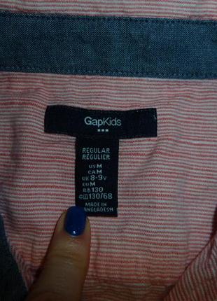 Gap рубашка на 8-9 лет 3