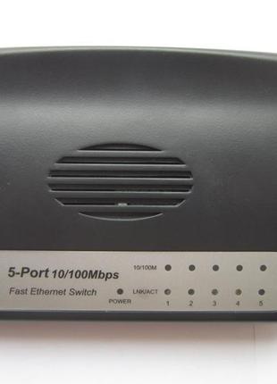 Комутатор canyon 5-ports network switch cnr-d05p 10/100mbps