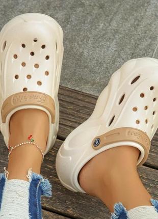 Кроксы, сабо, летние сандалии на платформе2 фото