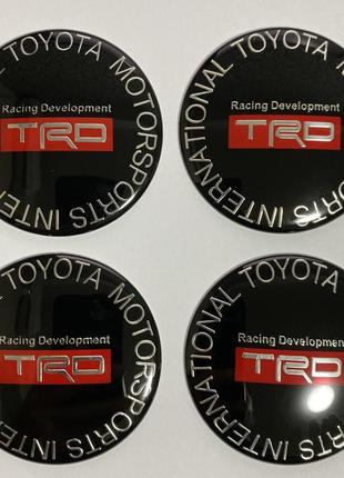 Наклейки на ковпачки для дисків toyota racing development trd