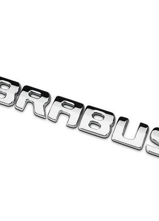 Хромована емблема шильдик напис брабус brabus мерседес mercedes