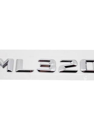 Хромована емблема шильдик напис ml 320 мерседес mercedes