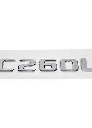 Хромована емблема шильдик напис c260l мерседес mercedes