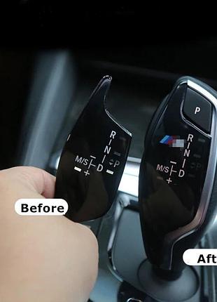 Накладка на ручку кпп,селектор bmw "m" 5 7 6 gt x3 x4 g31 g30 ...
