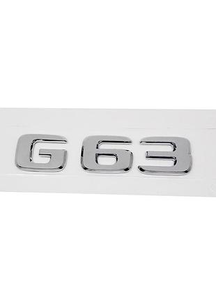 Хромована емблема шильдик напис g63 мерседес mercedes