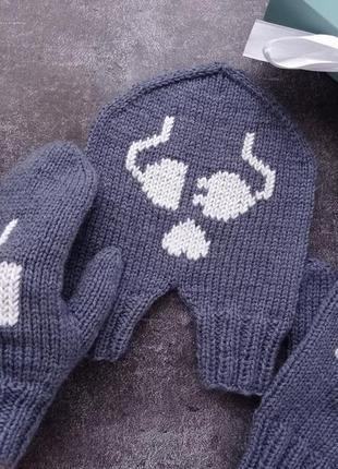Комплект рукавиць для закоханих "тяжіння"1 фото