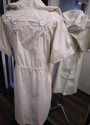 Нове літнє плаття з капюшоном і кишенями з вишивкою4 фото