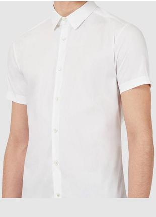 Armani collezioni сорочка чоловіча нова біла бавовна теніска оригінал xl1 фото