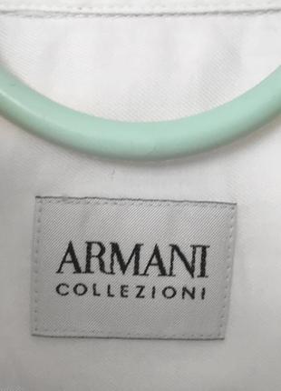 Armani collezioni сорочка чоловіча нова біла бавовна теніска оригінал xl3 фото