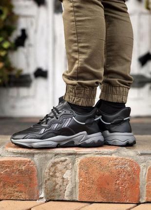 Adidas ozweego core black7 фото