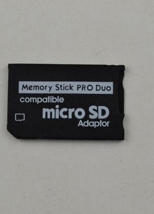 Memory stick pro duo адаптер перехідник для sony psp microsd tf