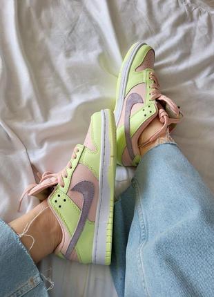 Кроссовки женские nike sb dunk low lime5 фото