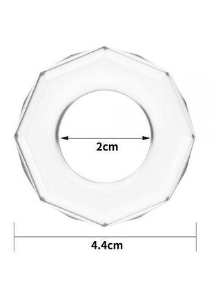 Прозоре ерекційне кільце power plus cockring, clear 6