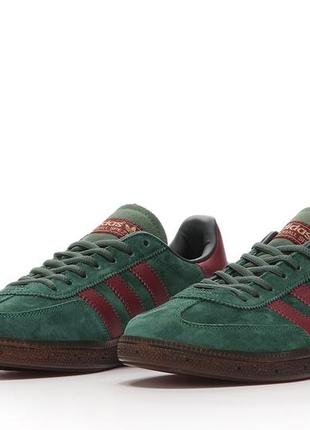 Кроссовки adidas handball spezial 'collegiate green burgundy'9 фото