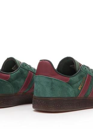 Кроссовки adidas handball spezial 'collegiate green burgundy'10 фото