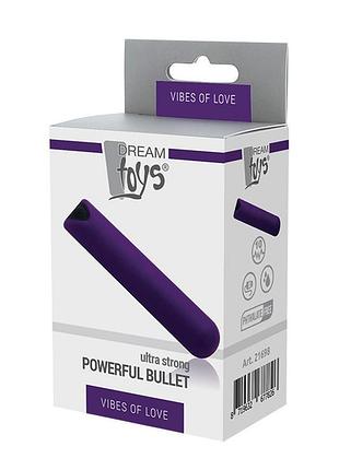 Перезарядна вібропуля powerful bullet purple 2