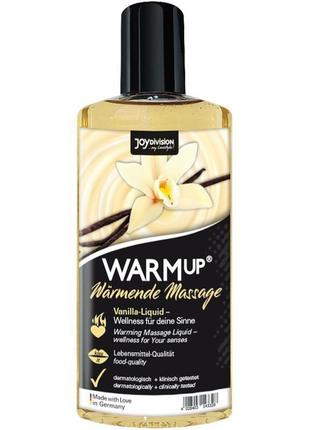 Їстівна масажна олива з розігрівальним ефектом warmup vanilla ...