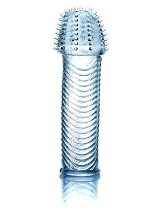 Рельєфна насадка penis sleeve 3