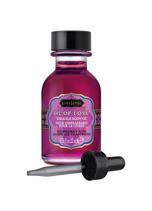 Масажна олія їстівна oil of love 22 ml raspberry kiss