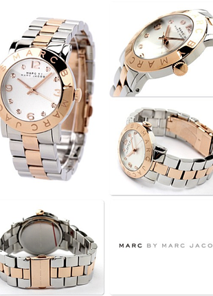 Годинник з логотипом на безелі marc by marc jacobs