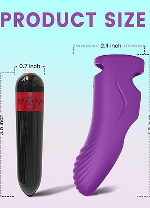 Вібратор на палець aurora purple 3