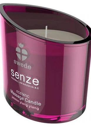 Масажна свічка swede senze, з ароматом жасмину та іланг-ілангу...2 фото
