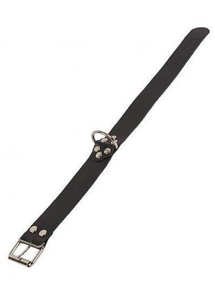 Нашийник leather collar, black 3