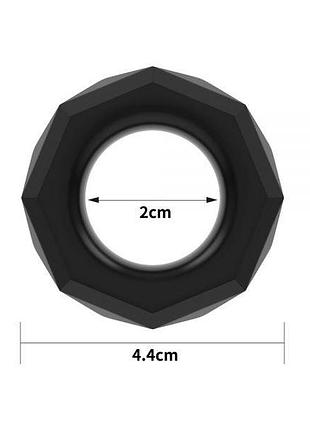Эрекционное кольцо power plus cockring, black 5