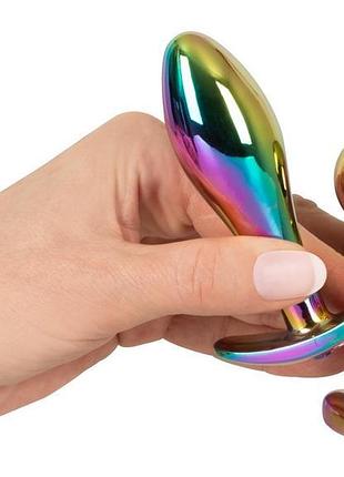 Набор пробок anos metal butt plug set rainb 6