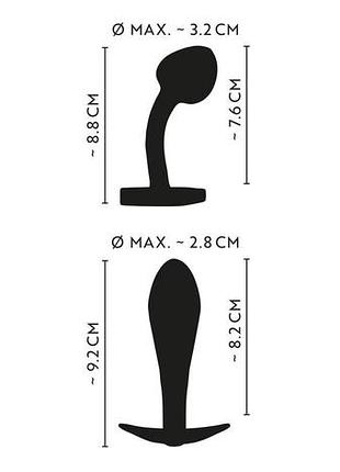 Набор пробок anos metal butt plug set rainb 7