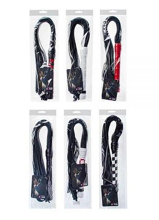 Флогер premium leather flogger, black 2