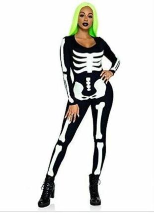 Костюм скелета leg avenue womens skeleton bodysuit halloween