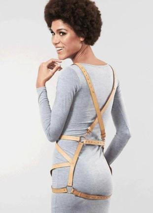 Портупея жіноча arrow dress harness бежева, one size